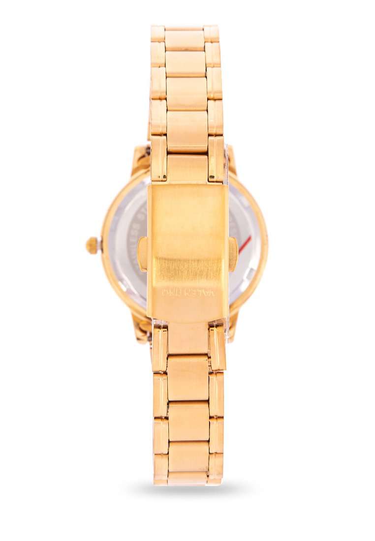 Valentino 20122199-BLACK DIAL Gold Stainless Steel Watch for Women-Watch Portal Philippines