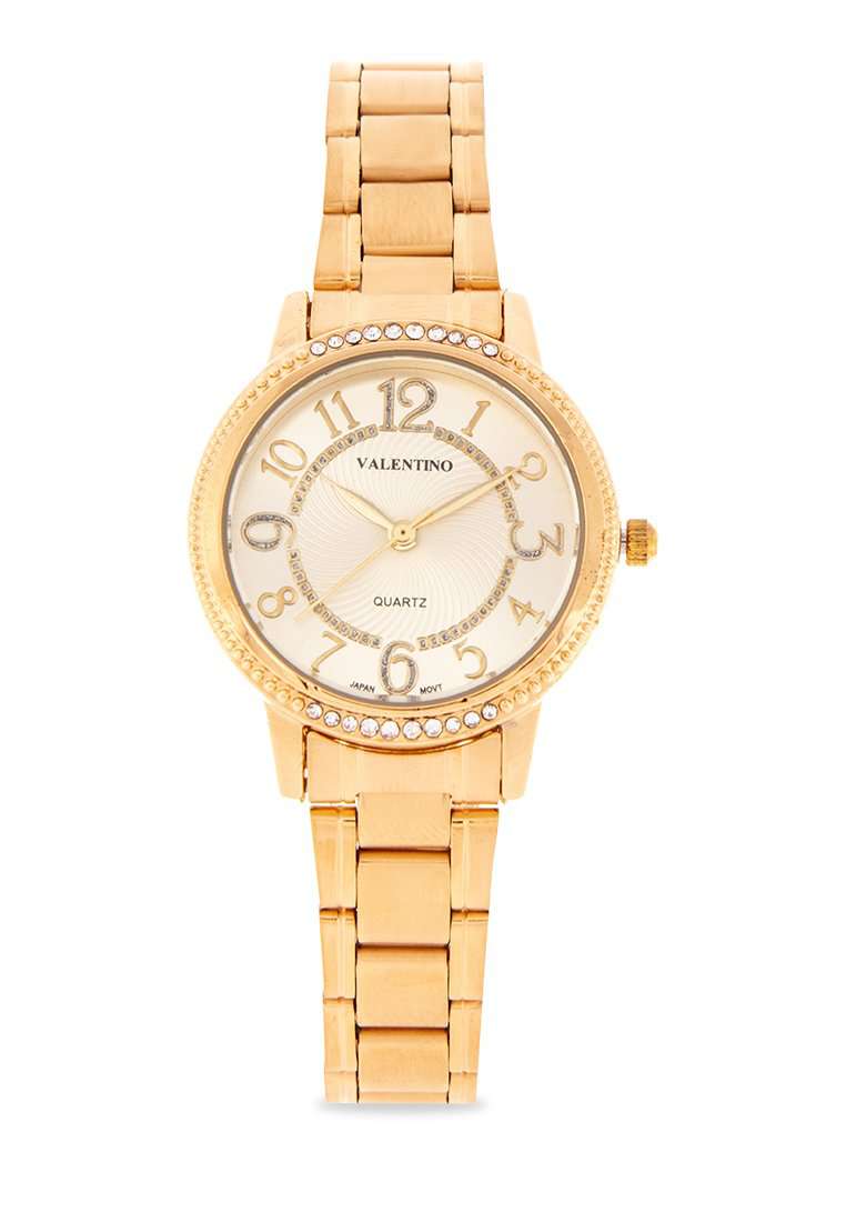 Valentino 20122199-GOLD DIAL Gold Stainless Steel Watch for Women-Watch Portal Philippines