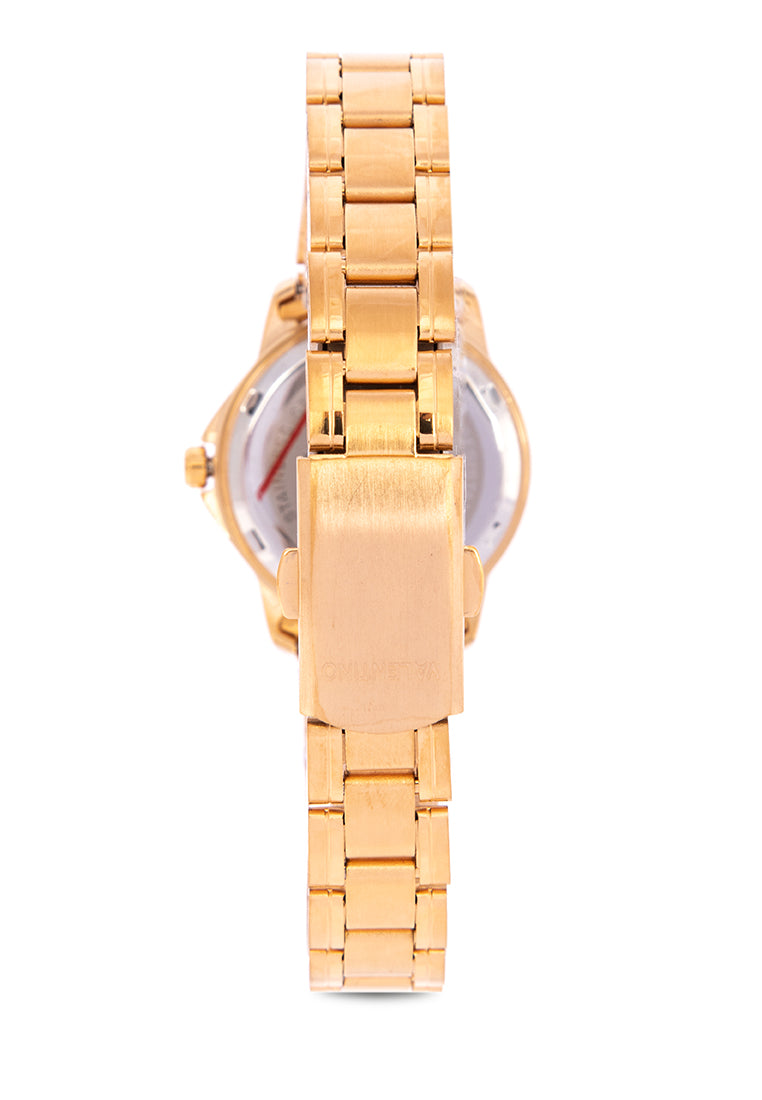 Valentino 20122201-GOLD - GOLD DIAL Analog Stainless Band Watch for Women-Watch Portal Philippines