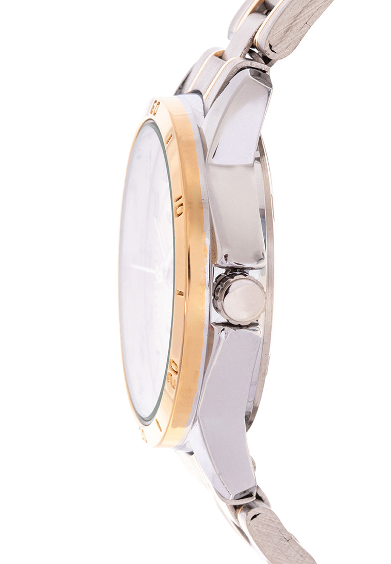 Valentino 20122201-TWO TONE - GOLD DIAL Analog Stainless Band Watch for Women-Watch Portal Philippines