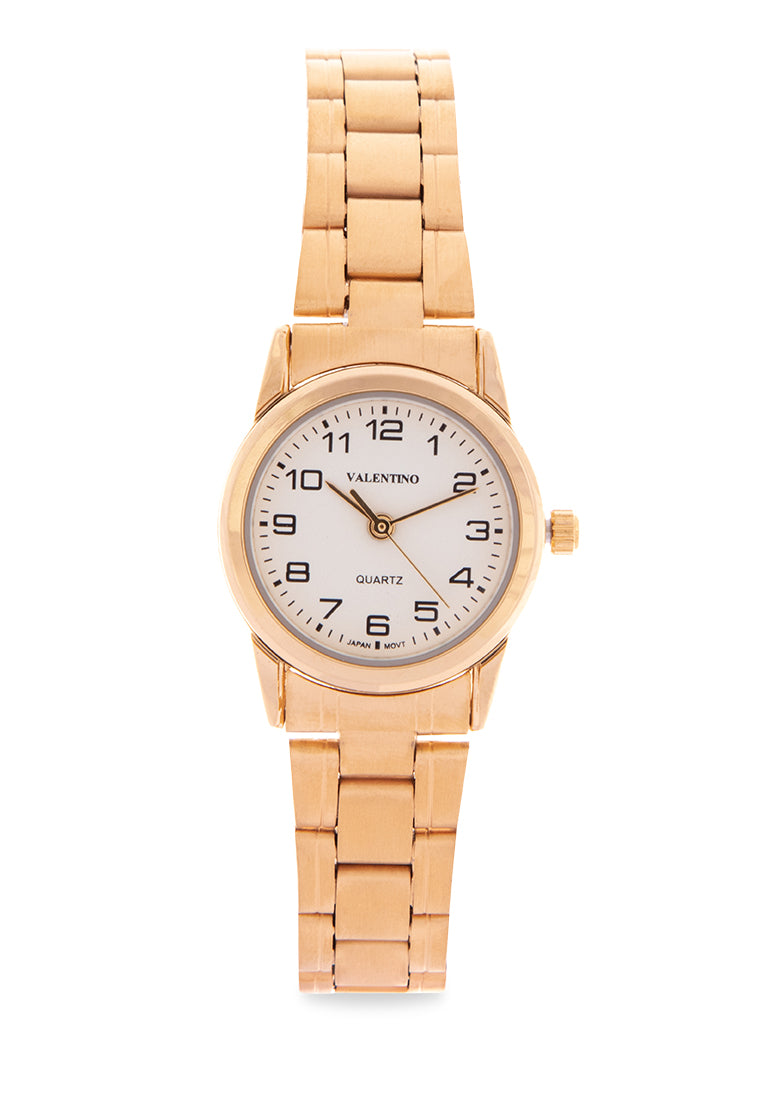 Valentino 20122203-GOLD - GOLD DIAL Analog Stainless Band Watch for Women-Watch Portal Philippines