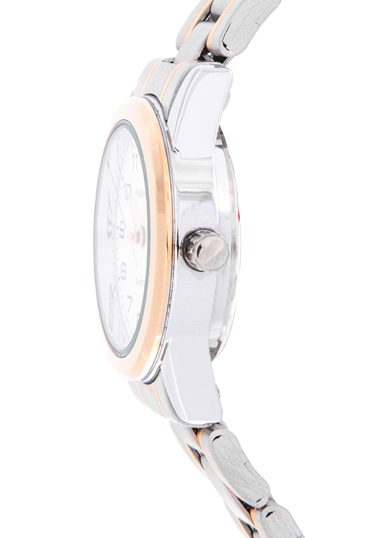 Valentino 20122203-TWO TONE - GOLD DIAL Analog Stainless Band Watch for Women-Watch Portal Philippines