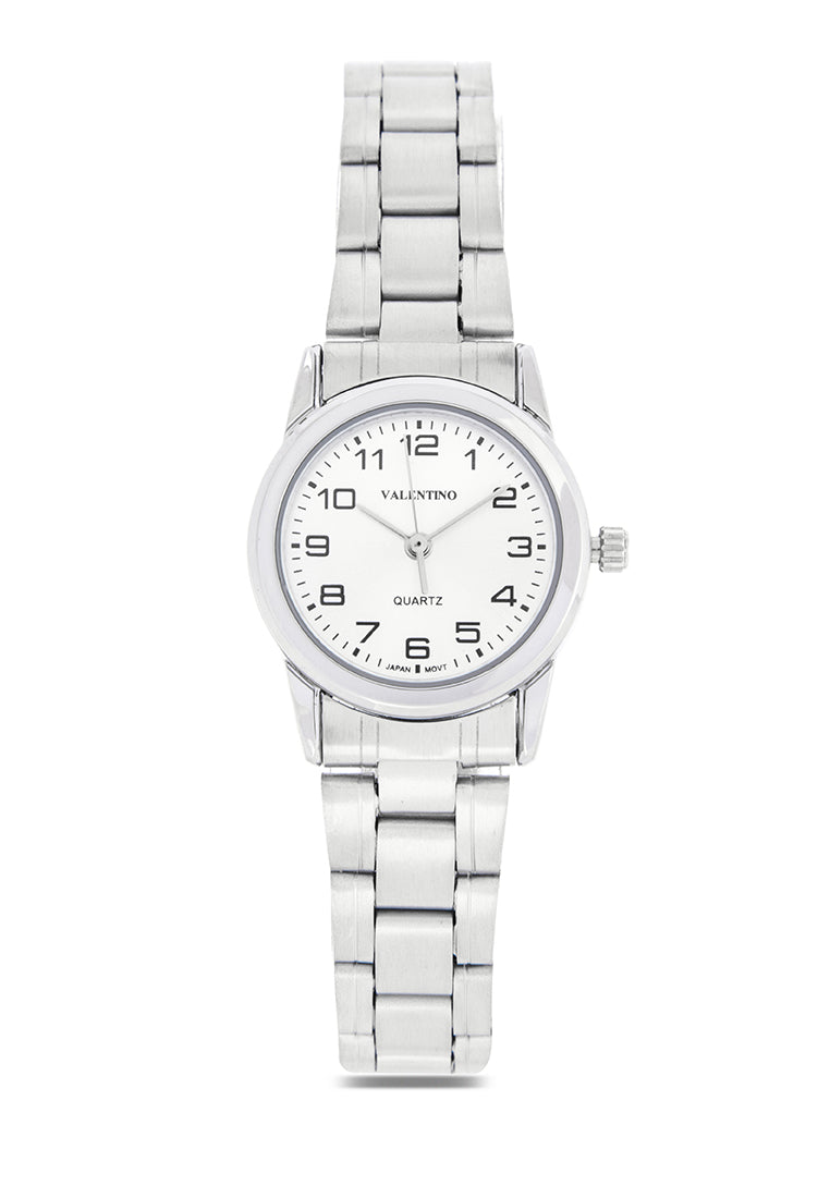 Valentino 20122204-SILVER DIAL Analog Stainless Steel Strap Watch for Women-Watch Portal Philippines