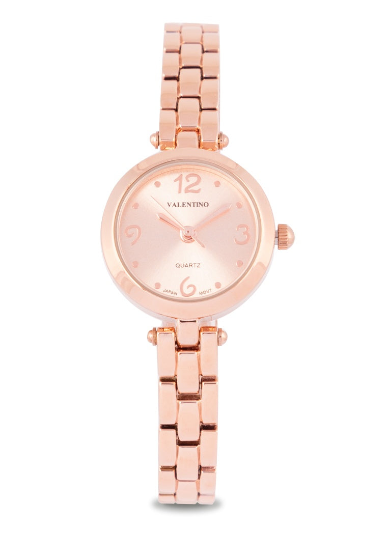 Valentino 20122207-ROSE DIAL Alloy Strap Analog Watch for Women-Watch Portal Philippines