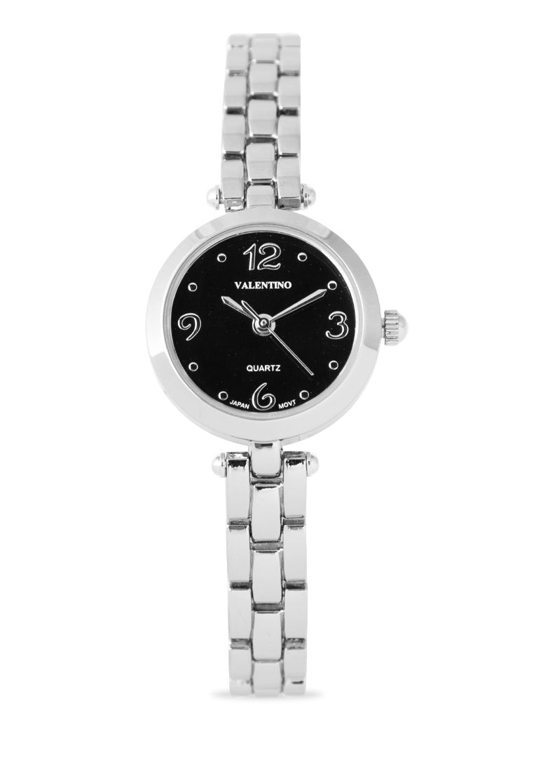 Valentino 20122208-BLACK DIAL Alloy Strap Analog Watch for Women-Watch Portal Philippines
