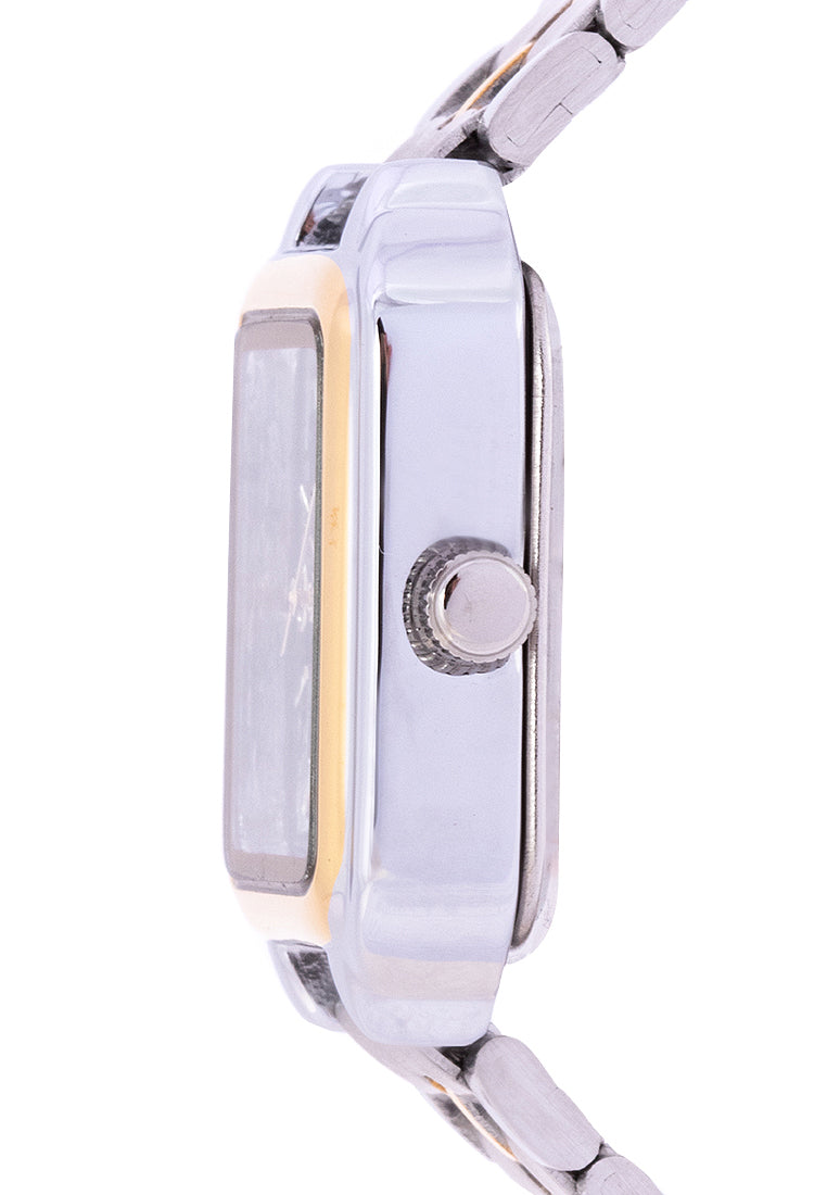 Valentino 20122219-TWO TONE - BLK DIAL Analog Stainless Band Watch for Women-Watch Portal Philippines