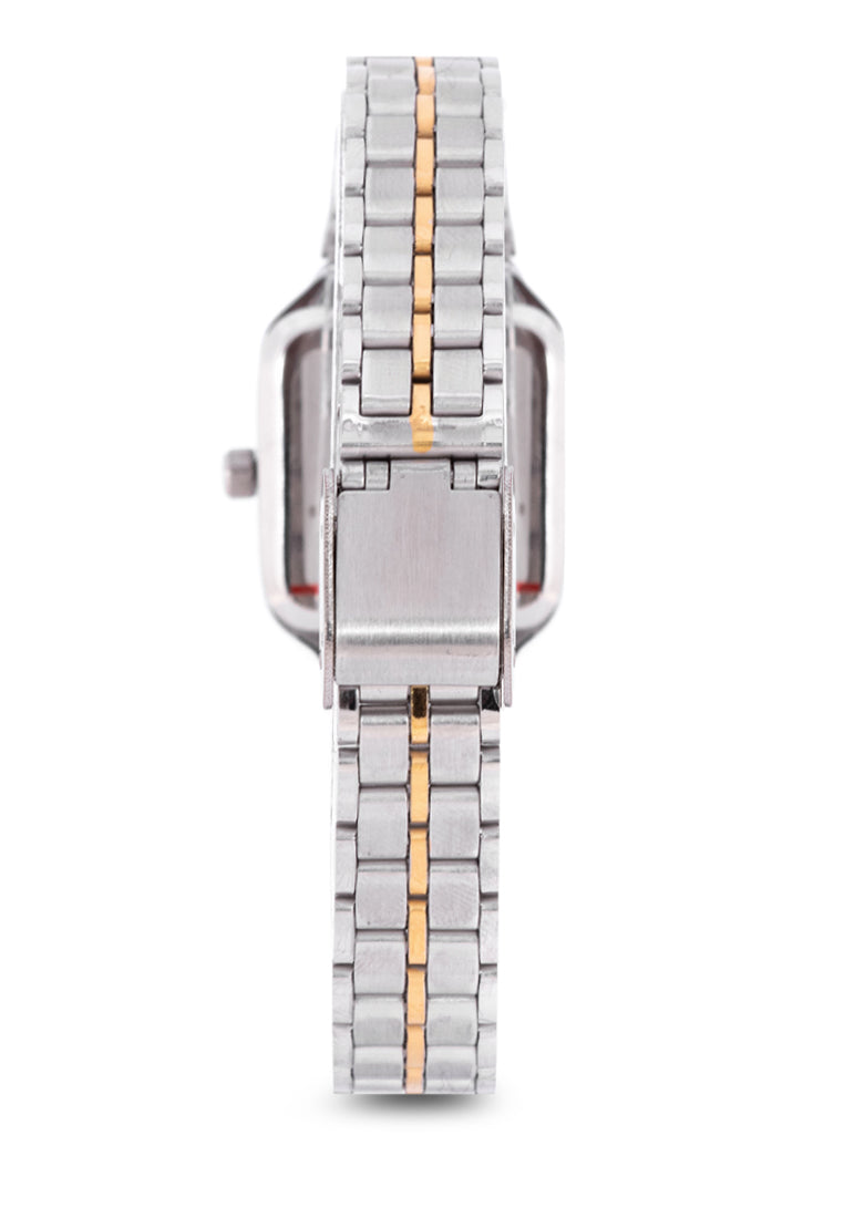 Valentino 20122219-TWO TONE - WHT DIAL Analog Stainless Band Watch for Women-Watch Portal Philippines