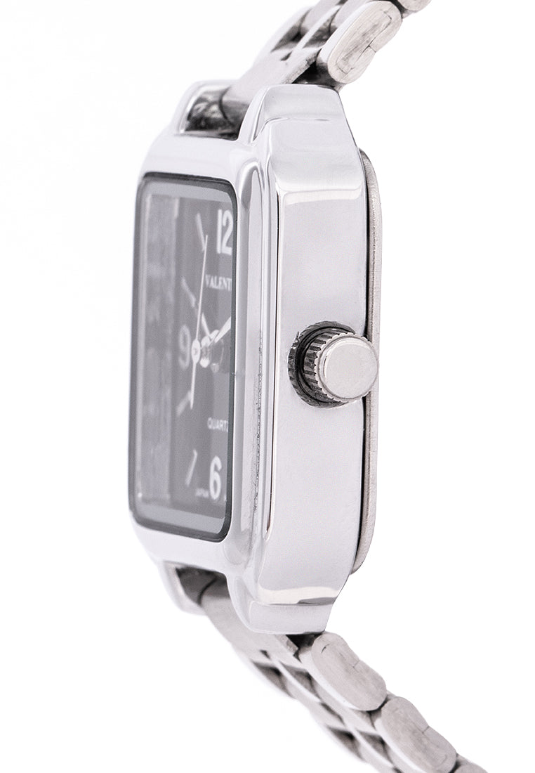 Valentino 20122220-BLACK DIAL Analog Stainless Band Watch for Women-Watch Portal Philippines
