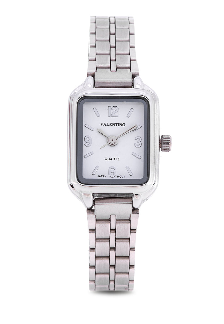Valentino 20122220-WHITE DIAL Analog Stainless Band Watch for Women-Watch Portal Philippines