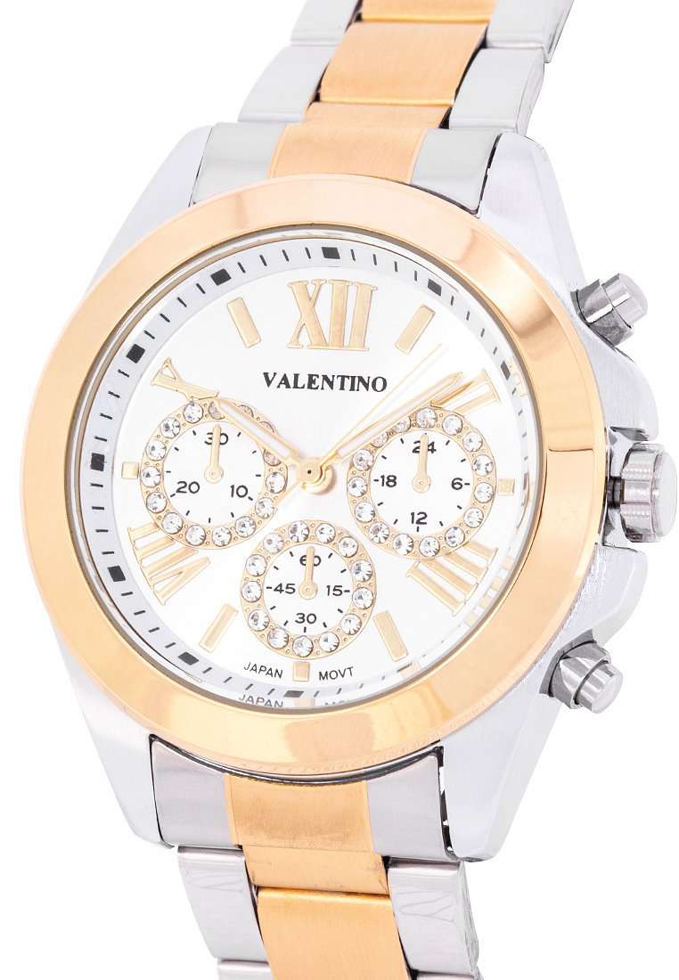 Valentino 20122221-TWO TONE - SIL DIAL Gold Watch for Women-Watch Portal Philippines