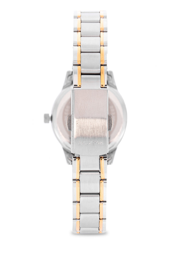Valentino 20122230-TWO TONE - WHT DIAL Analog Stainless Steel Strap Watch for Women-Watch Portal Philippines