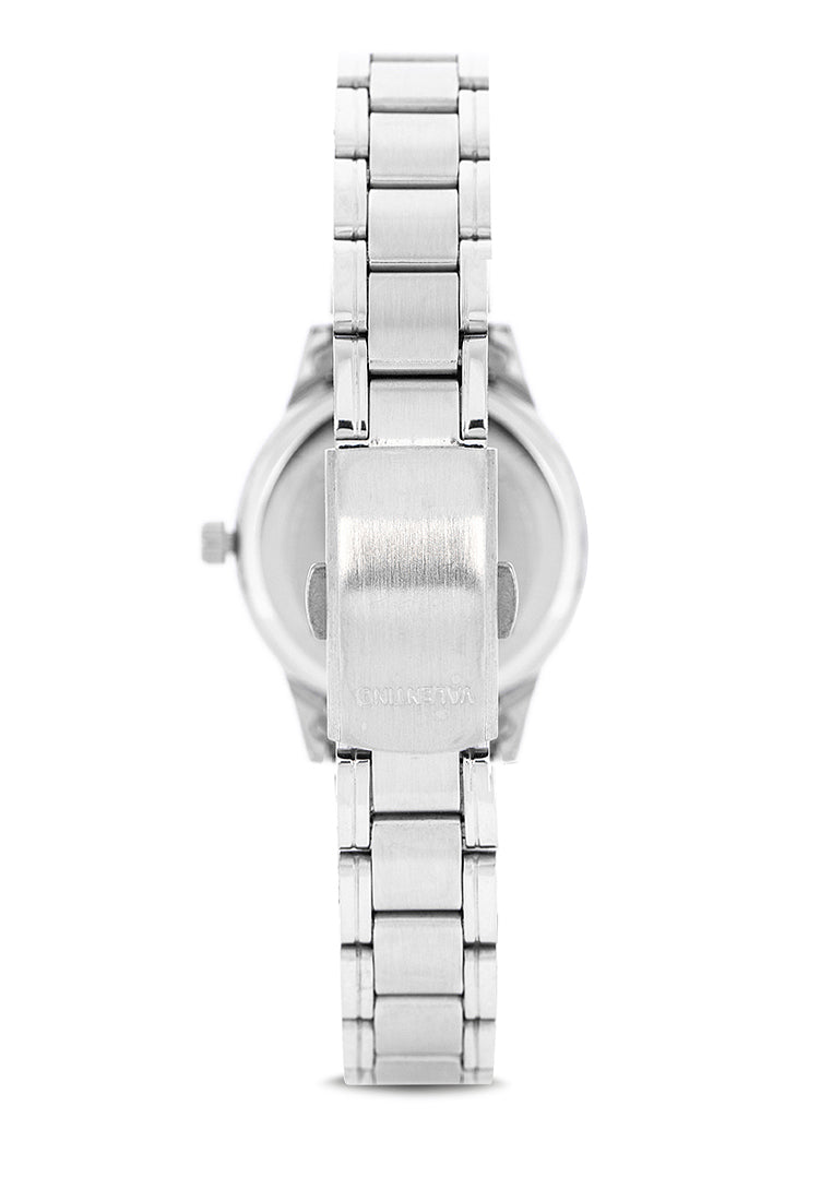 Valentino 20122231-BLACK DIAL Analog Stainless Steel Strap Watch for Women-Watch Portal Philippines