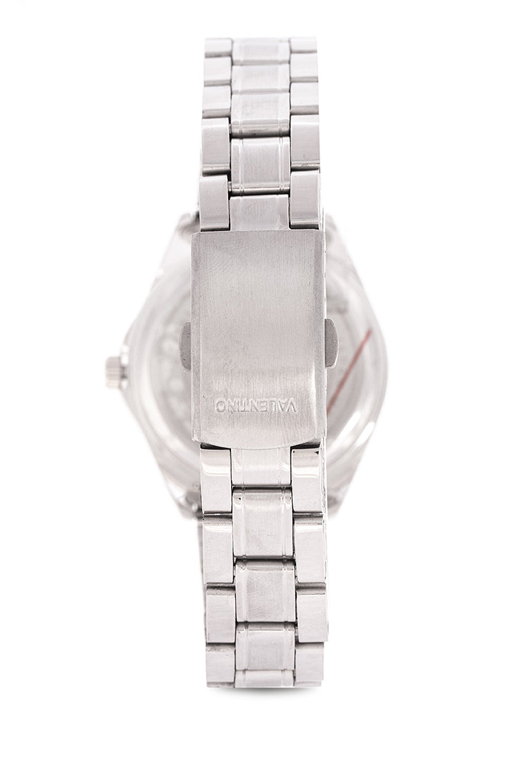 Valentino 20122239-BLK DIAL - SIL INDEX Analog Stainless Steel Strap Watch for Women-Watch Portal Philippines