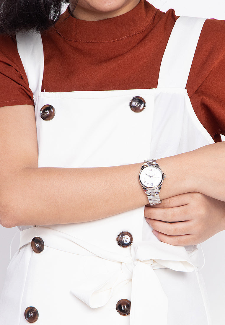 Valentino 20122239-SIL DIAL - SIL INDEX Analog Stainless Steel Strap Watch for Women-Watch Portal Philippines