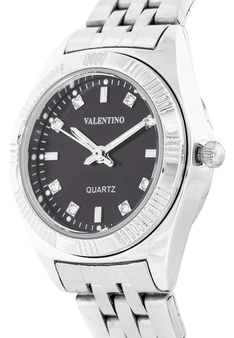 Valentino 20122252-BLACK DIAL Silver Watch for Women-Watch Portal Philippines