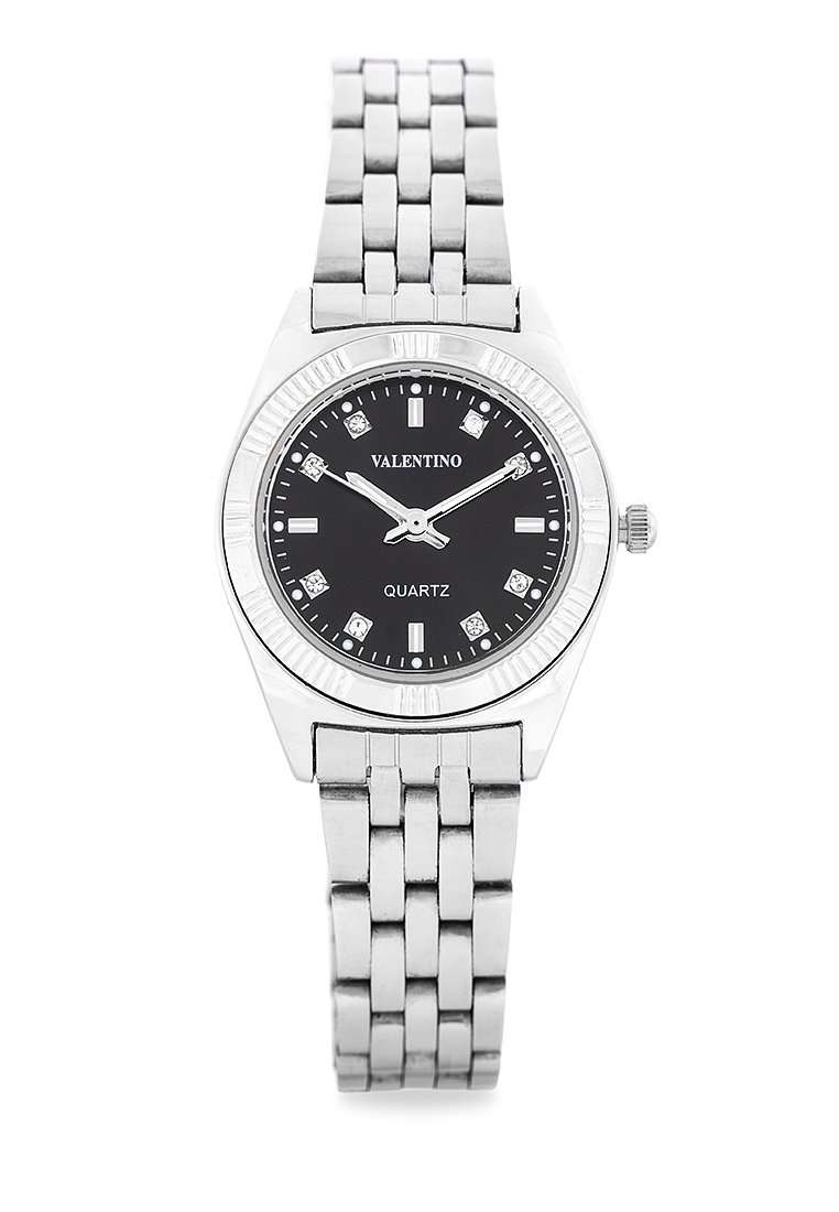 Valentino 20122252-BLACK DIAL Silver Watch for Women-Watch Portal Philippines