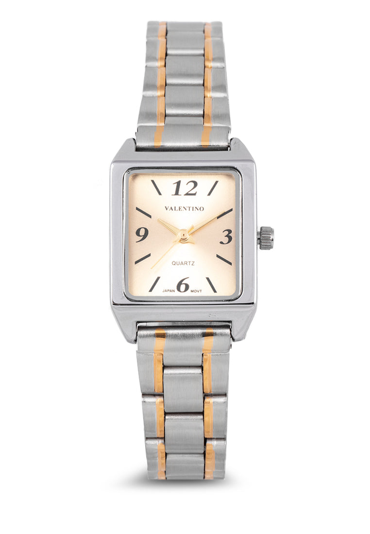 Valentino 20122256-TWO TONE - GOLD DIAL NUMBER Analog Stainless Steel Strap Watch for Women-Watch Portal Philippines