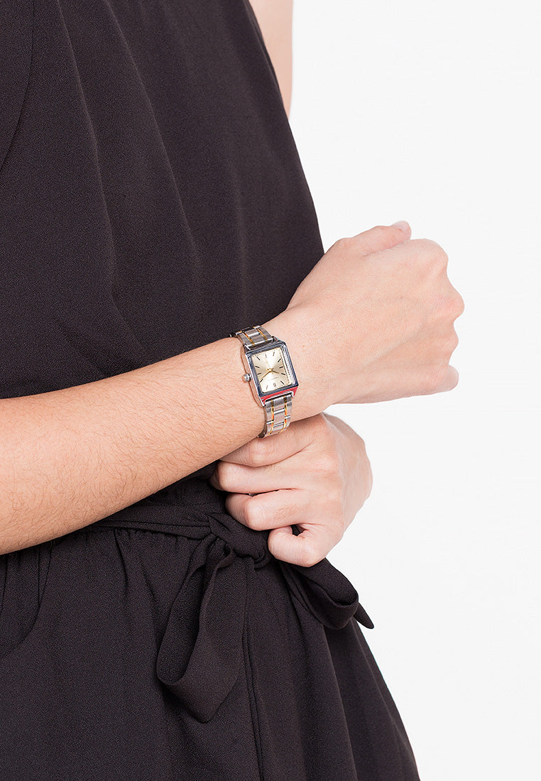 Valentino 20122256-TWO TONE - SILVER DIAL LINE Analog Stainless Steel Strap Watch for Women-Watch Portal Philippines