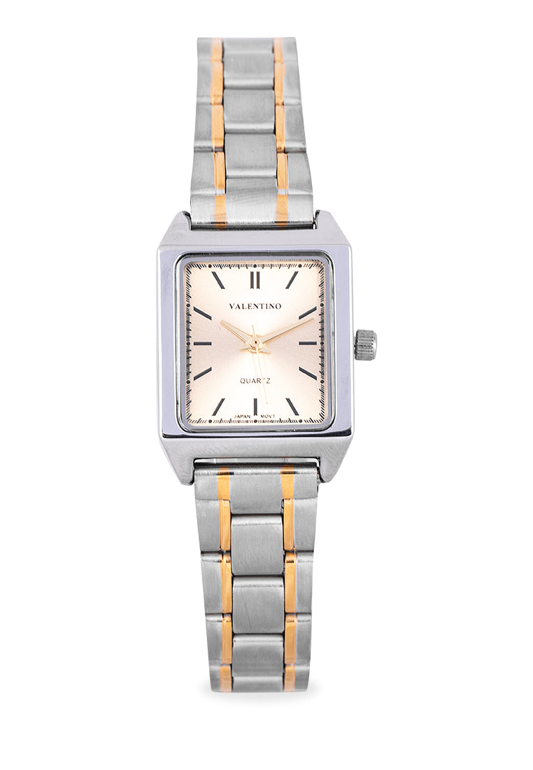 Valentino 20122256-TWO TONE - SILVER DIAL LINE Analog Stainless Steel Strap Watch for Women-Watch Portal Philippines