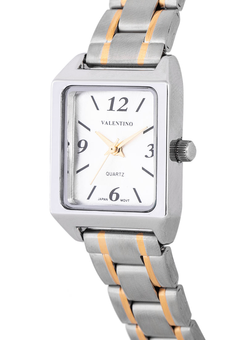 Valentino 20122256-TWO TONE - SILVER DIAL NUMBER Analog Stainless Steel Strap Watch for Women-Watch Portal Philippines