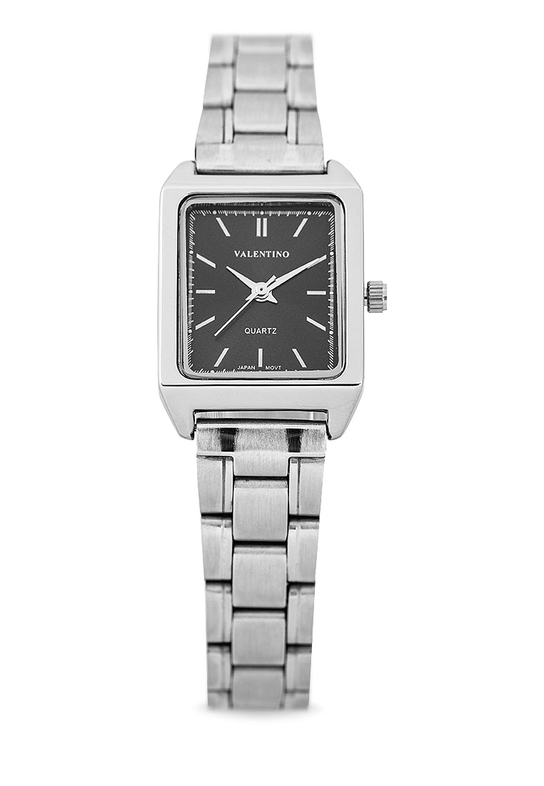Valentino 20122257-BLK DIAL - LINE Analog Stainless Steel Strap Watch for Women-Watch Portal Philippines