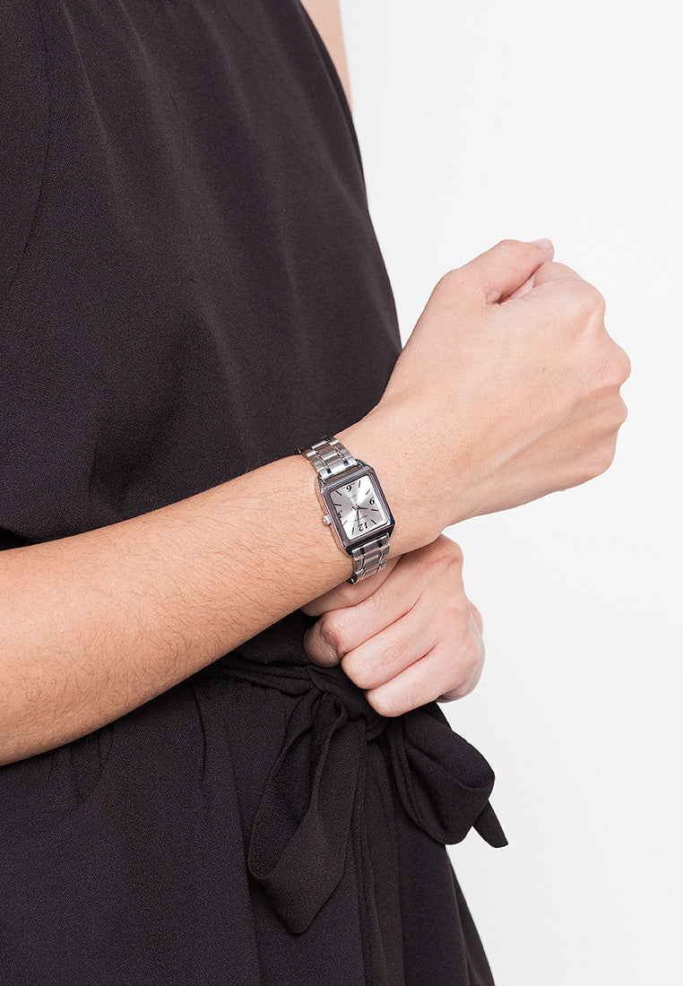 Valentino 20122257-SIL DIAL - NUMBER Analog Stainless Steel Strap Watch for Women-Watch Portal Philippines