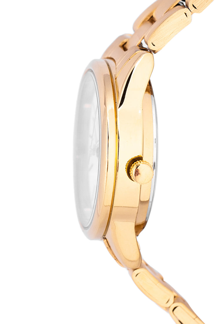 Valentino 20122258-GLD - WHITE DIAL Analog Stainless Band Watch for Women-Watch Portal Philippines