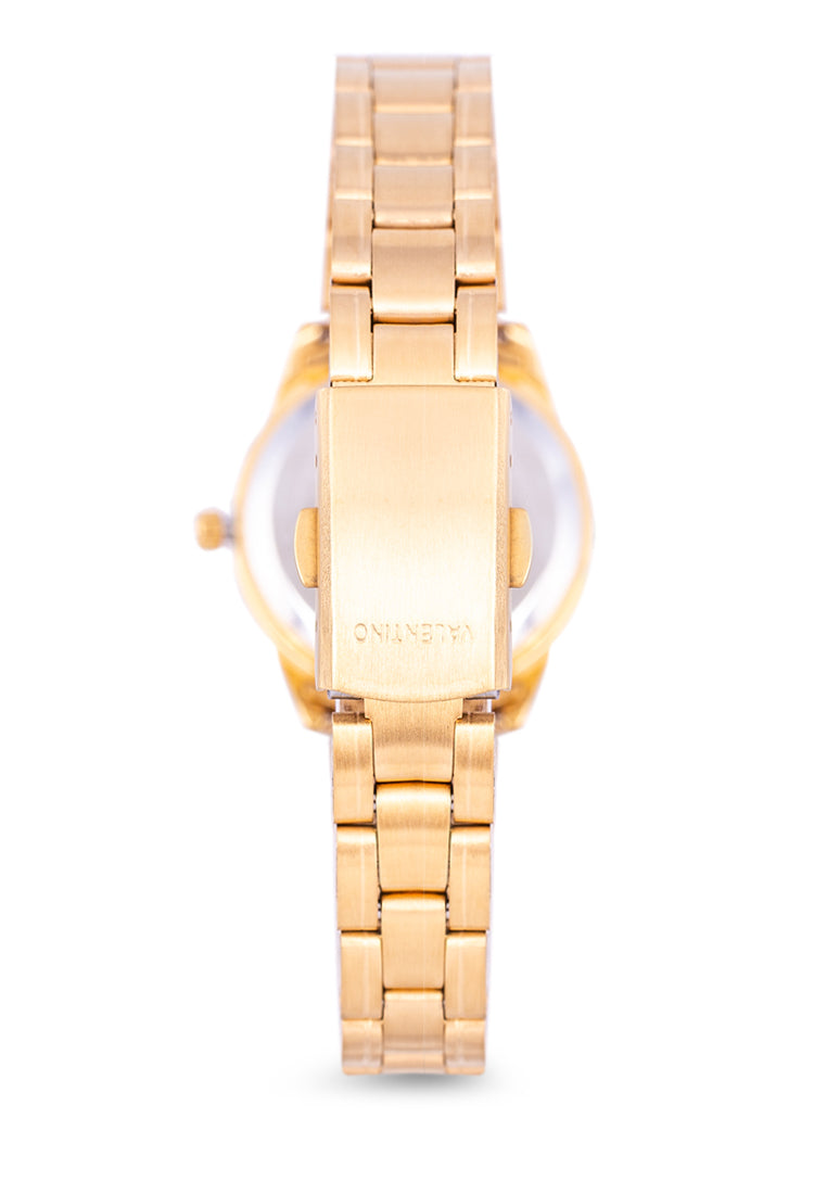 Valentino 20122258-GLD - WHITE DIAL Analog Stainless Band Watch for Women-Watch Portal Philippines