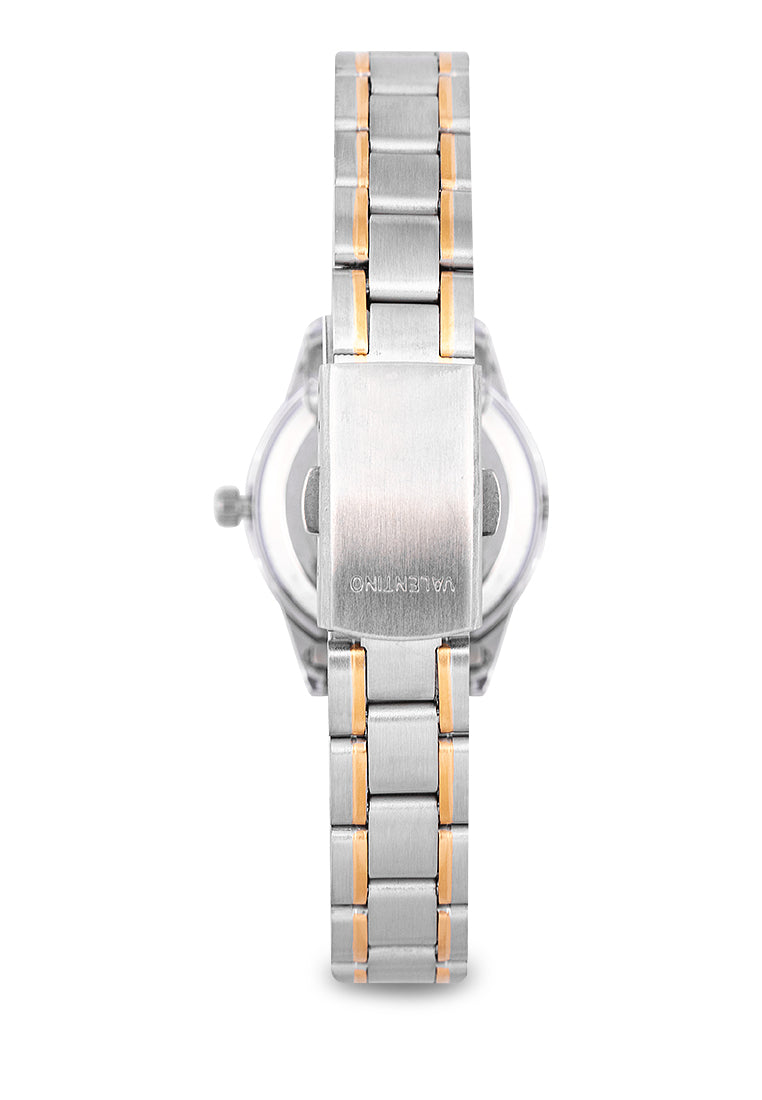 Valentino 20122258-TWO TONE - GOLD DIAL Analog Stainless Band Watch for Women-Watch Portal Philippines
