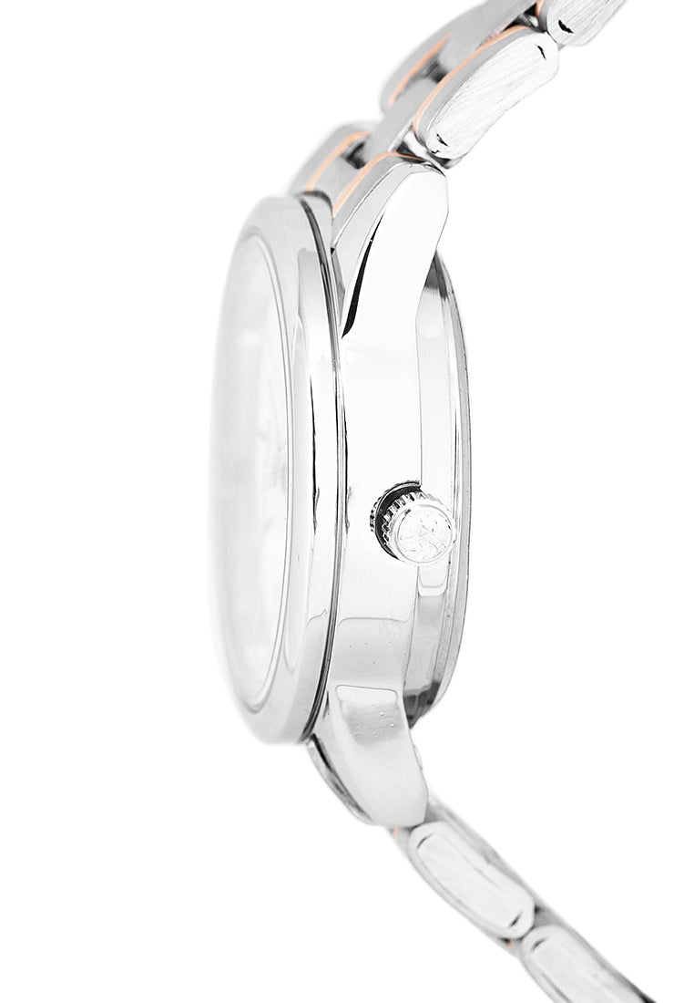 Valentino 20122258-TWO TONE - WHITE DIAL Analog Stainless Band Watch for Women-Watch Portal Philippines