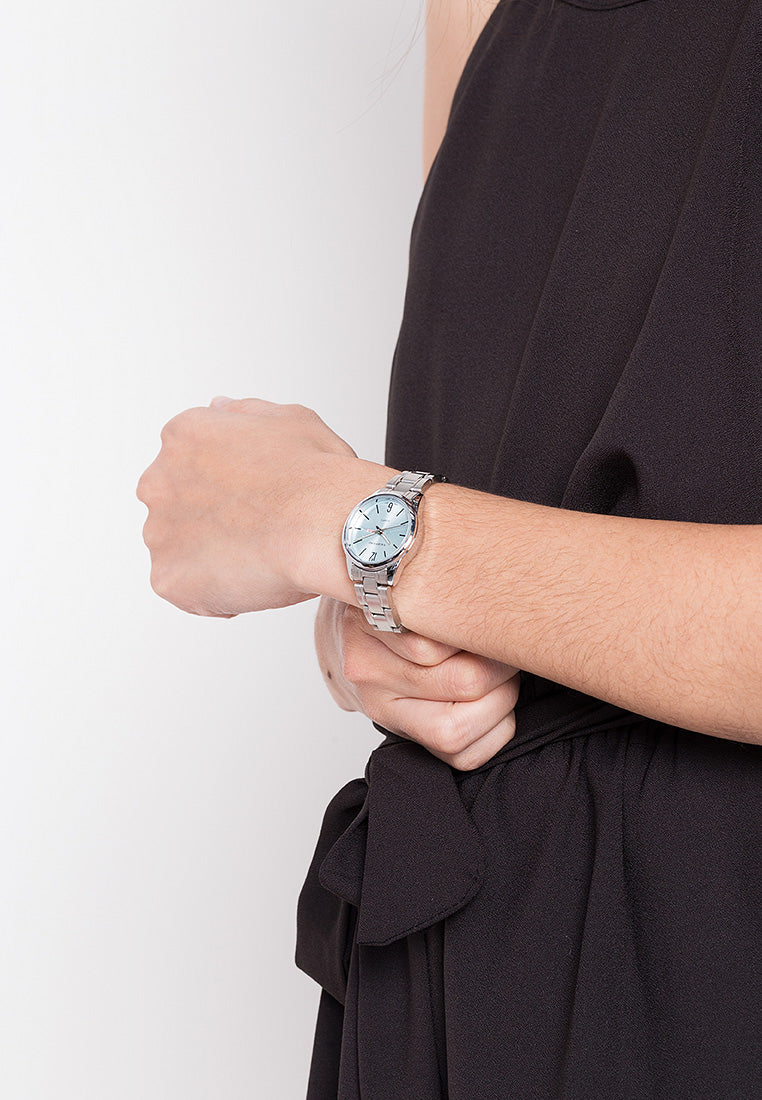 Valentino 20122259-BLUE DIAL Analog Stainless Steel Strap Watch for Women-Watch Portal Philippines