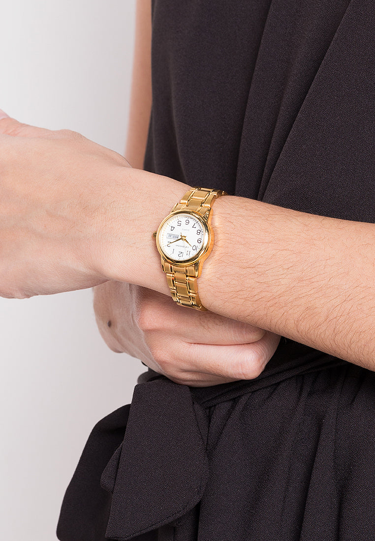 Valentino 20122260-GLD - GOLD DIAL Analog Stainless Band Watch for Women-Watch Portal Philippines