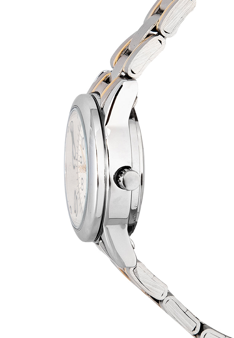 Valentino 20122260-TWO TONE - GOLD DIAL Analog Stainless Band Watch for Women-Watch Portal Philippines