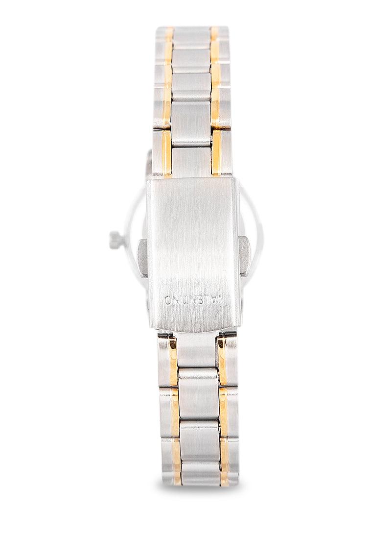 Valentino 20122260-TWO TONE - GOLD DIAL Analog Stainless Band Watch for Women-Watch Portal Philippines