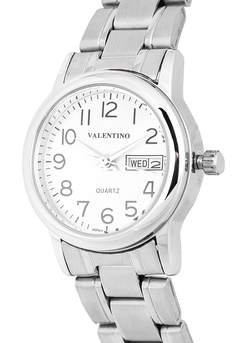 Valentino 20122261-PINK DIAL Analog Stainless Steel Strap Watch for Women-Watch Portal Philippines