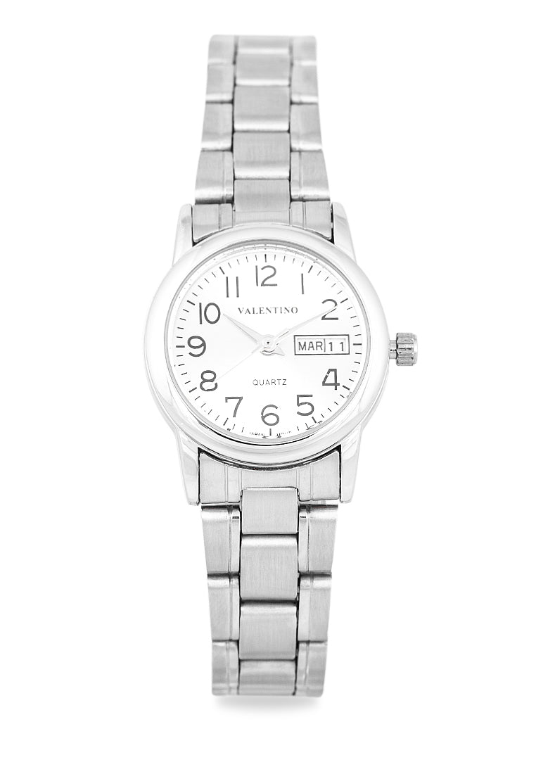 Valentino 20122261-SILVER DIAL Analog Stainless Steel Strap Watch for Women-Watch Portal Philippines