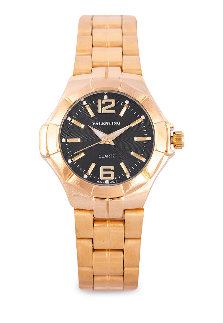 Valentino 20122262-BLK DIAL - NUMBER Analog Stainless Band Watch for Women-Watch Portal Philippines