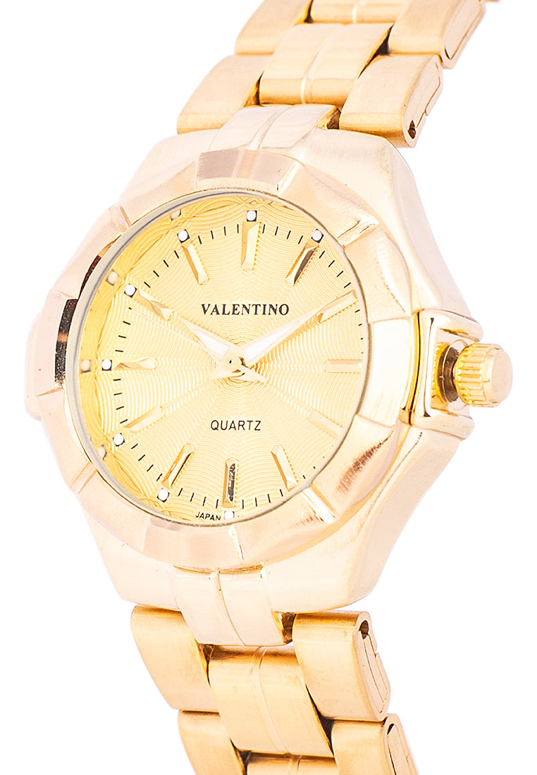Valentino 20122262-GLD DIAL - LINE Analog Stainless Band Watch for Women-Watch Portal Philippines