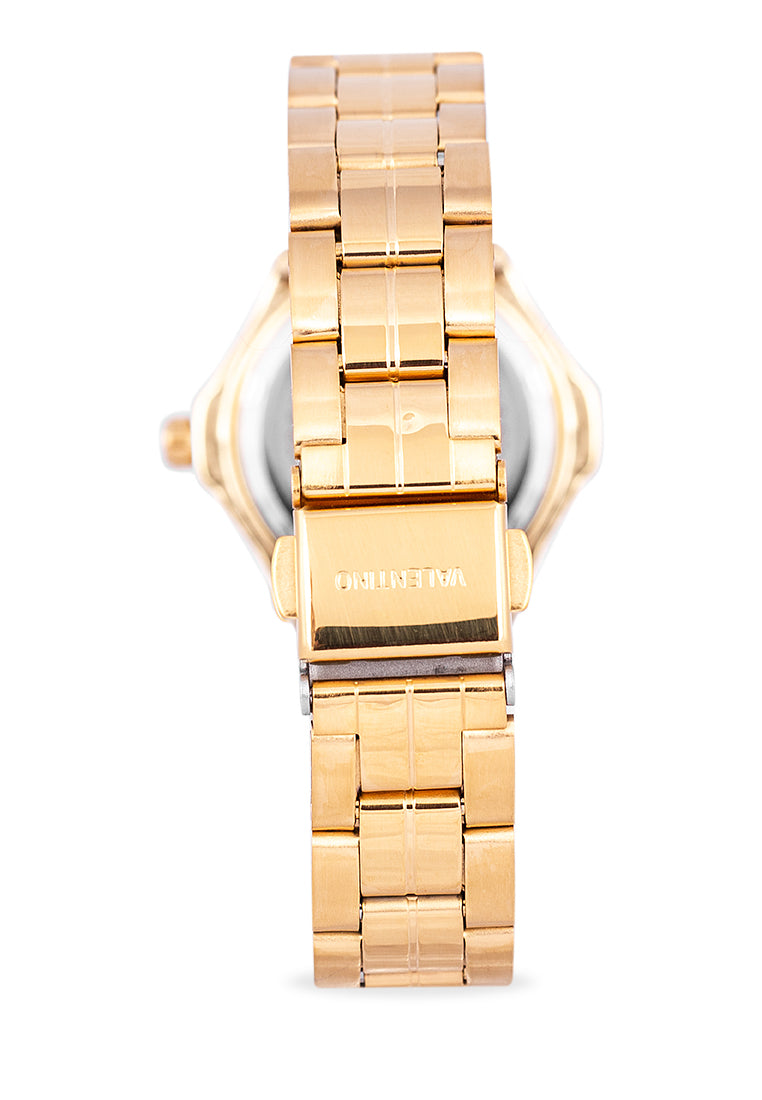Valentino 20122262-GLD DIAL - LINE Analog Stainless Band Watch for Women-Watch Portal Philippines