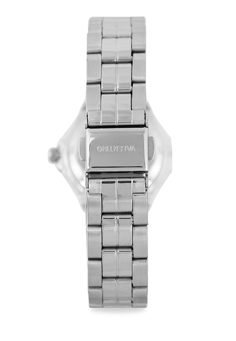 Valentino 20122263-SIL VES - BLK DIAL LINE Analog Stainless Band Watch for Women-Watch Portal Philippines