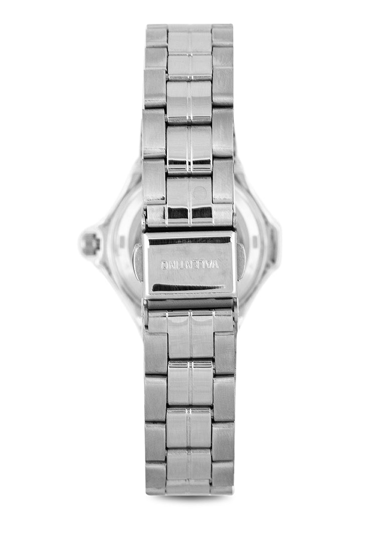 Valentino 20122263-SIL VES - WHT DIAL LINE Analog Stainless Band Watch for Women-Watch Portal Philippines