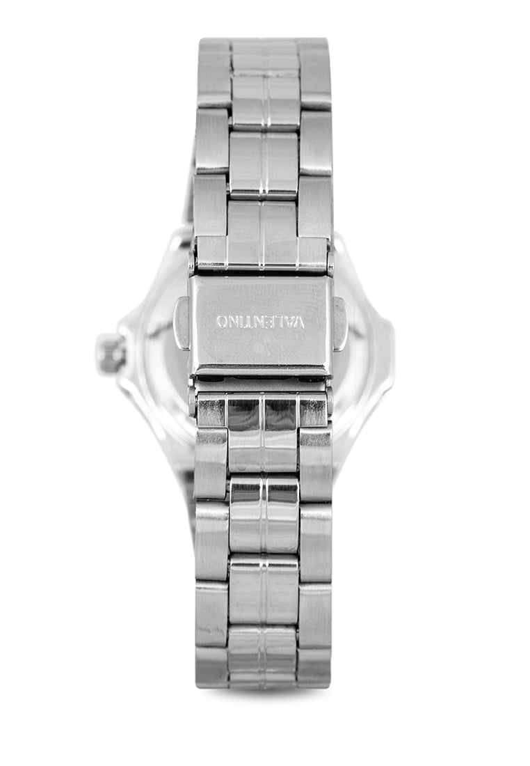 Valentino 20122263-SIL VES - WHT DIAL NUMBER Analog Stainless Band Watch for Women-Watch Portal Philippines