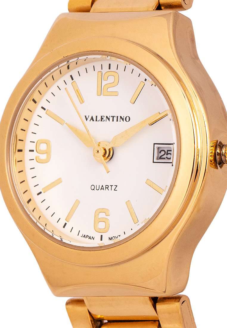 Valentino 20122265-WHITE DIAL - LINE Gold Stainless Watch for Women-Watch Portal Philippines