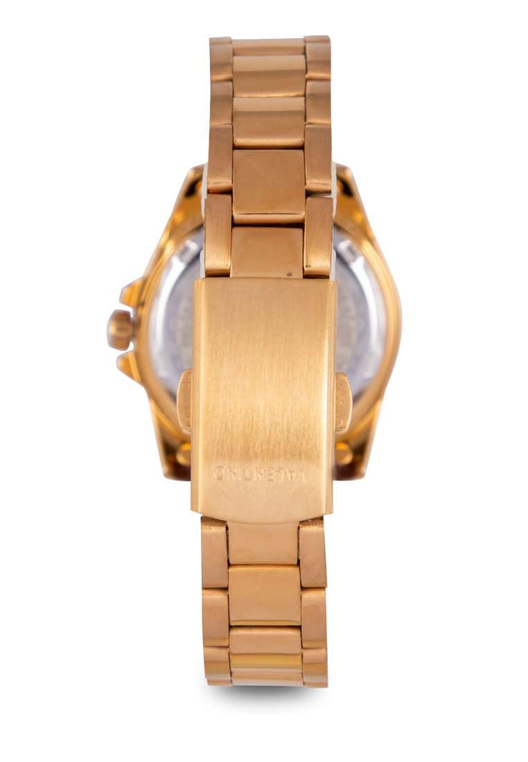 Valentino 20122289-BLACK DIAL Gold Stainless Steel Watch for Women-Watch Portal Philippines