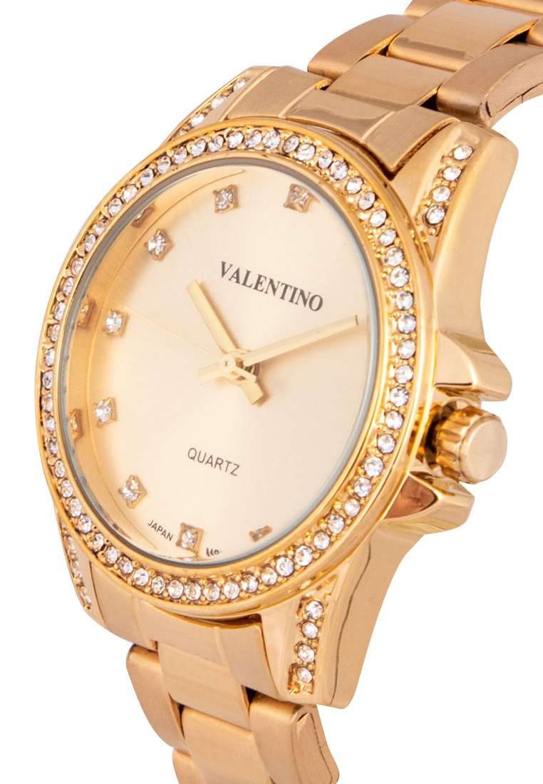 Valentino 20122289-GOLD DIAL Gold Stainless Steel Watch for Women-Watch Portal Philippines