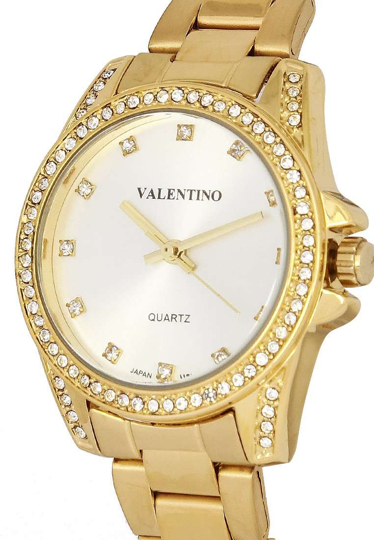 Valentino 20122289-SILVER DIAL Gold Stainless Steel Watch for Women-Watch Portal Philippines