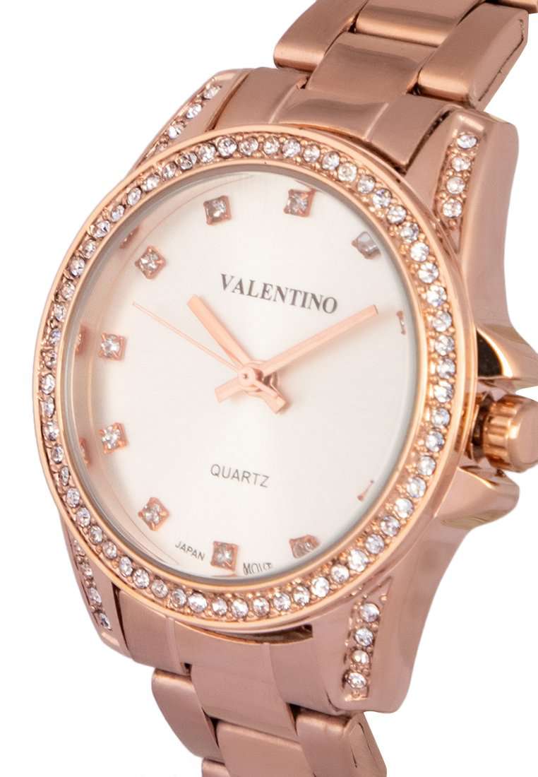 Valentino 20122290-SILVER DIAL Rose Gold Stainless Steel Watch for Women-Watch Portal Philippines