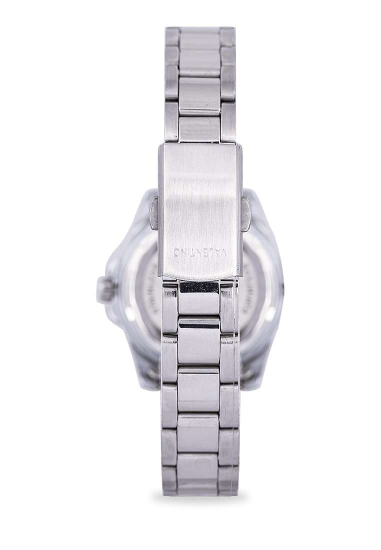 Valentino 20122291-BLACK DIAL Silver Stainless Steel Watch for Women-Watch Portal Philippines