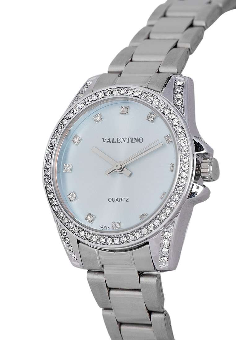 Valentino 20122291-BLUE DIAL Silver Stainless Steel Watch for Women-Watch Portal Philippines