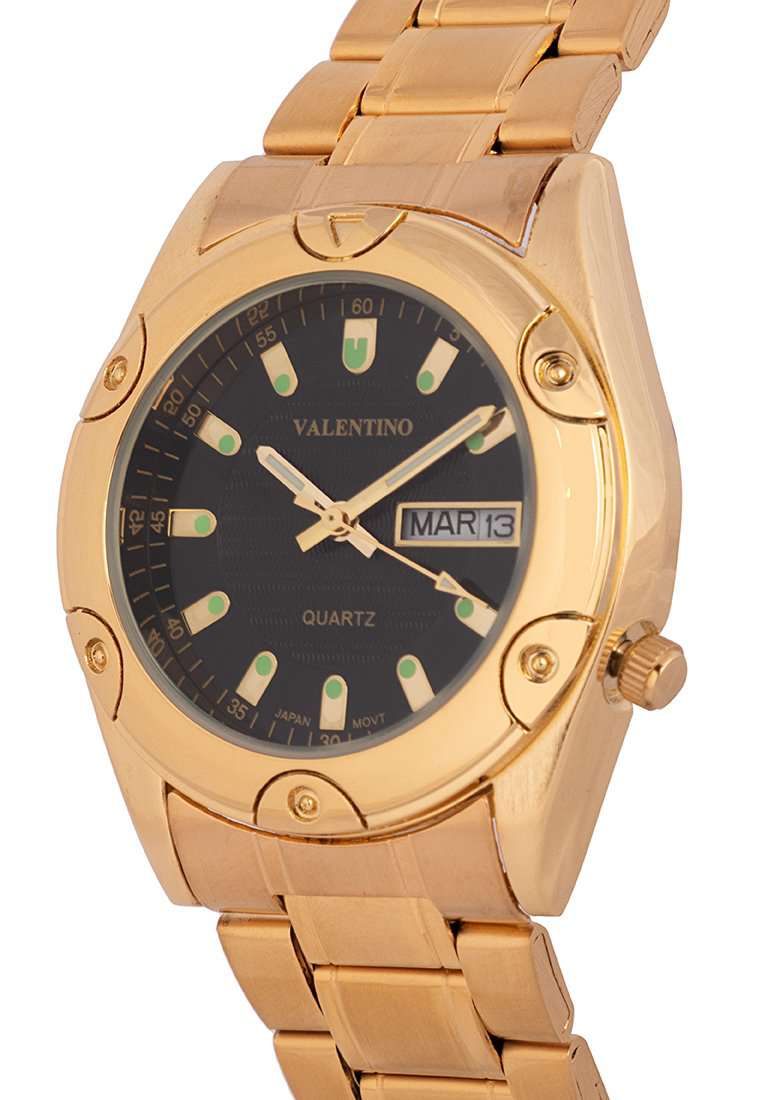 Valentino 20122294-GOLD-BLK DL Stainless Steel Watch for Women-Watch Portal Philippines